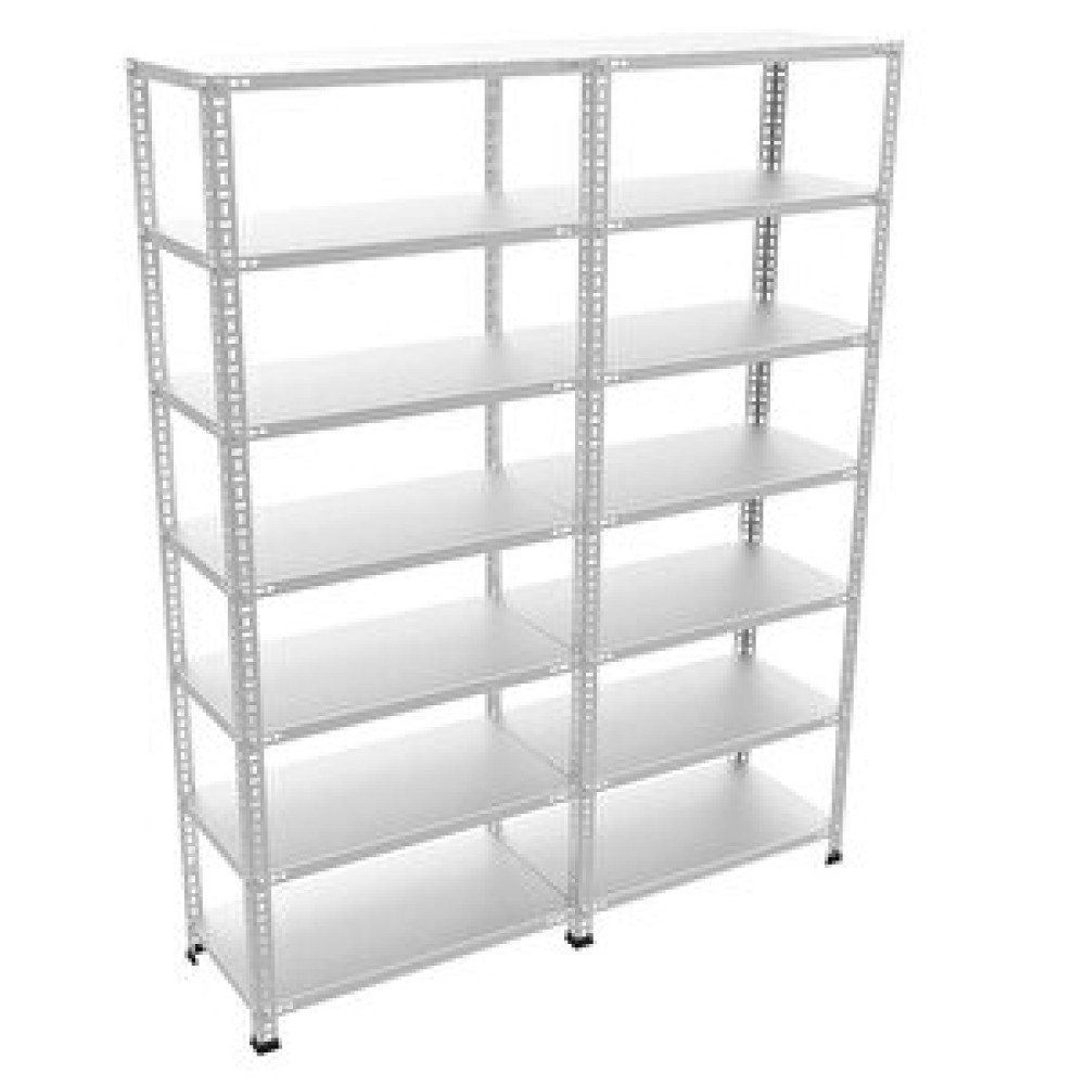 Rafburada ® 7 Katlı Duble Galvaniz Çelik Raf.depo,arşiv,dosya Rafı 43x93-0.70 Mm-100 Cm İşçi Dolapları Fiyatı
