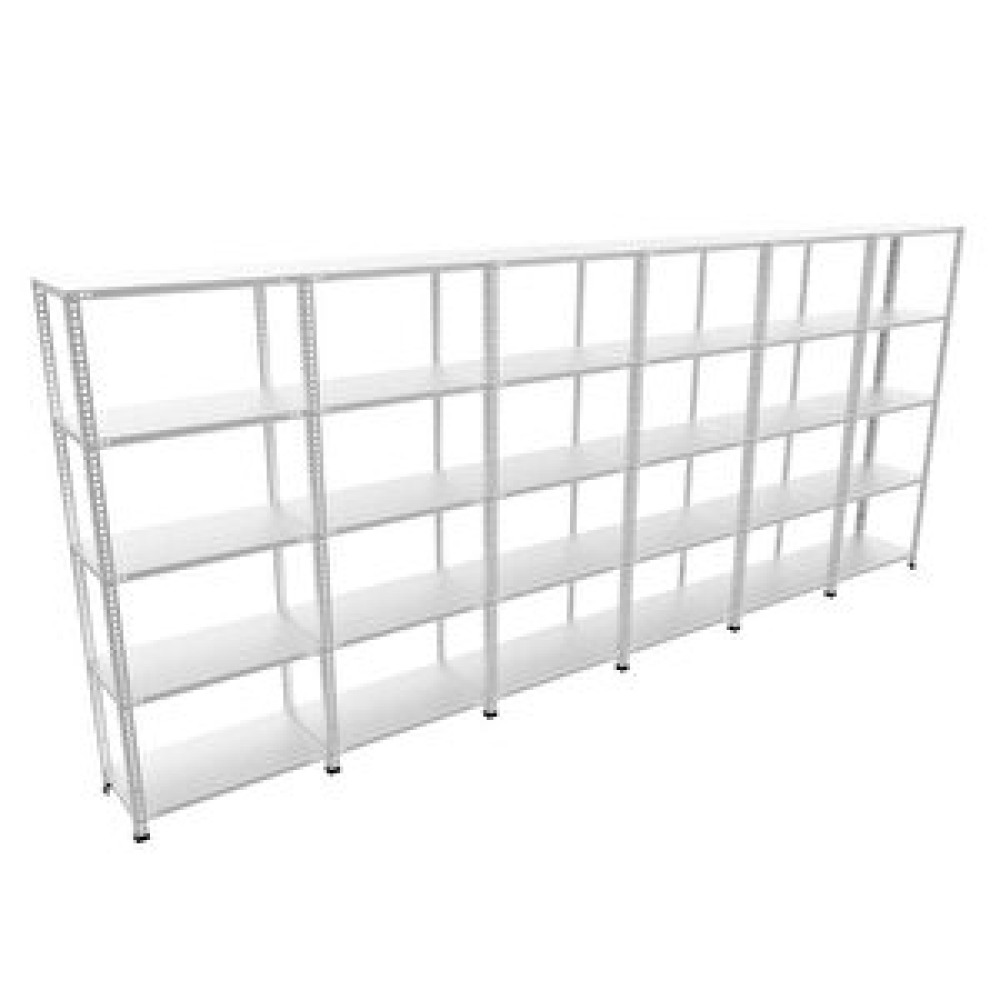 Raffar 5 Katlı 6’lı Bitişik Galvaniz Çelik Raf. Depo, Dosya Raf 31x450x250 cm İşçi Dolapları Fiyatı