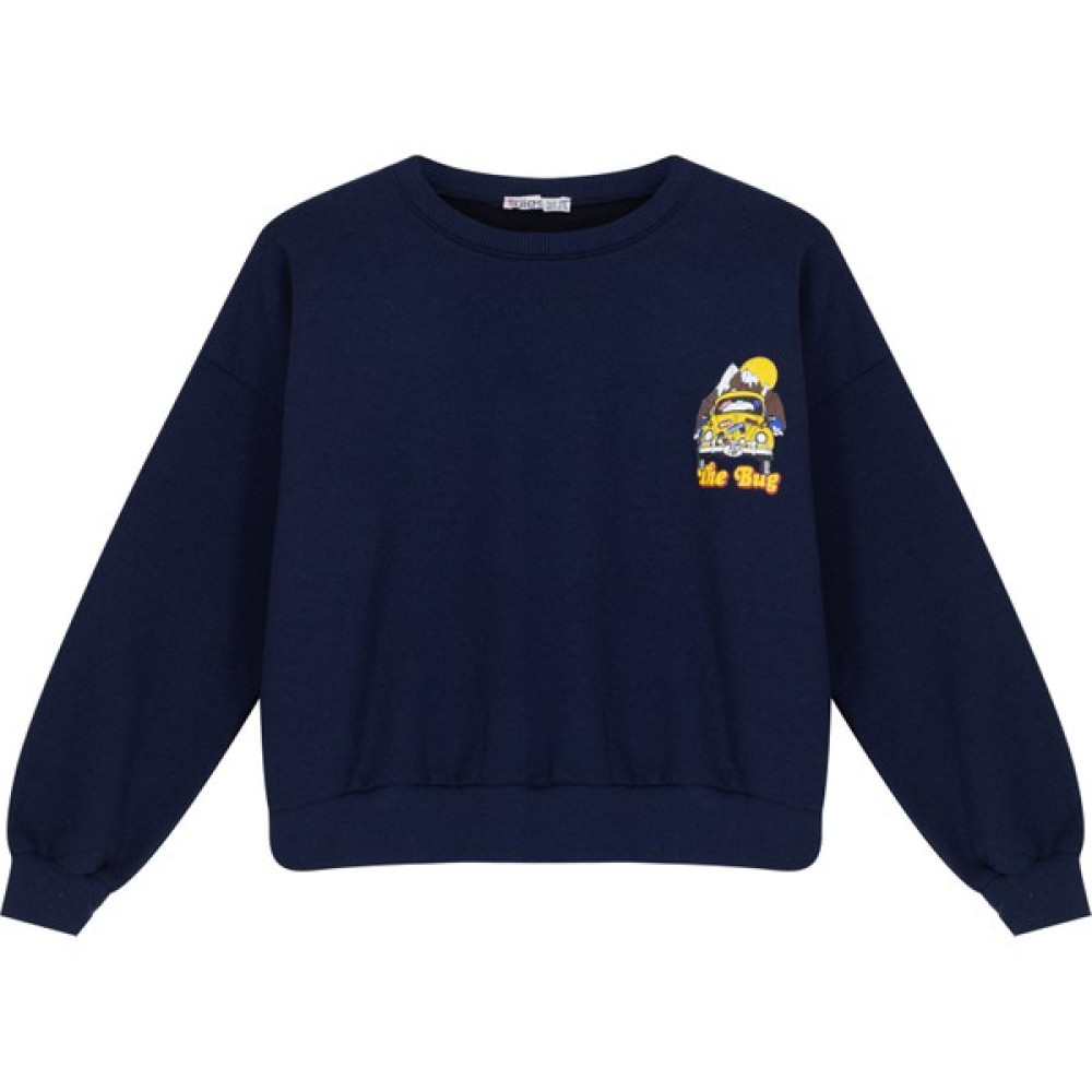 Rafinery Kadın Araba Ön Arka Grafik Baskı 2iplik Şardonlu Oversıze Sweatshırt 69288 21477 Bayan Sweatshirt Fiyatı