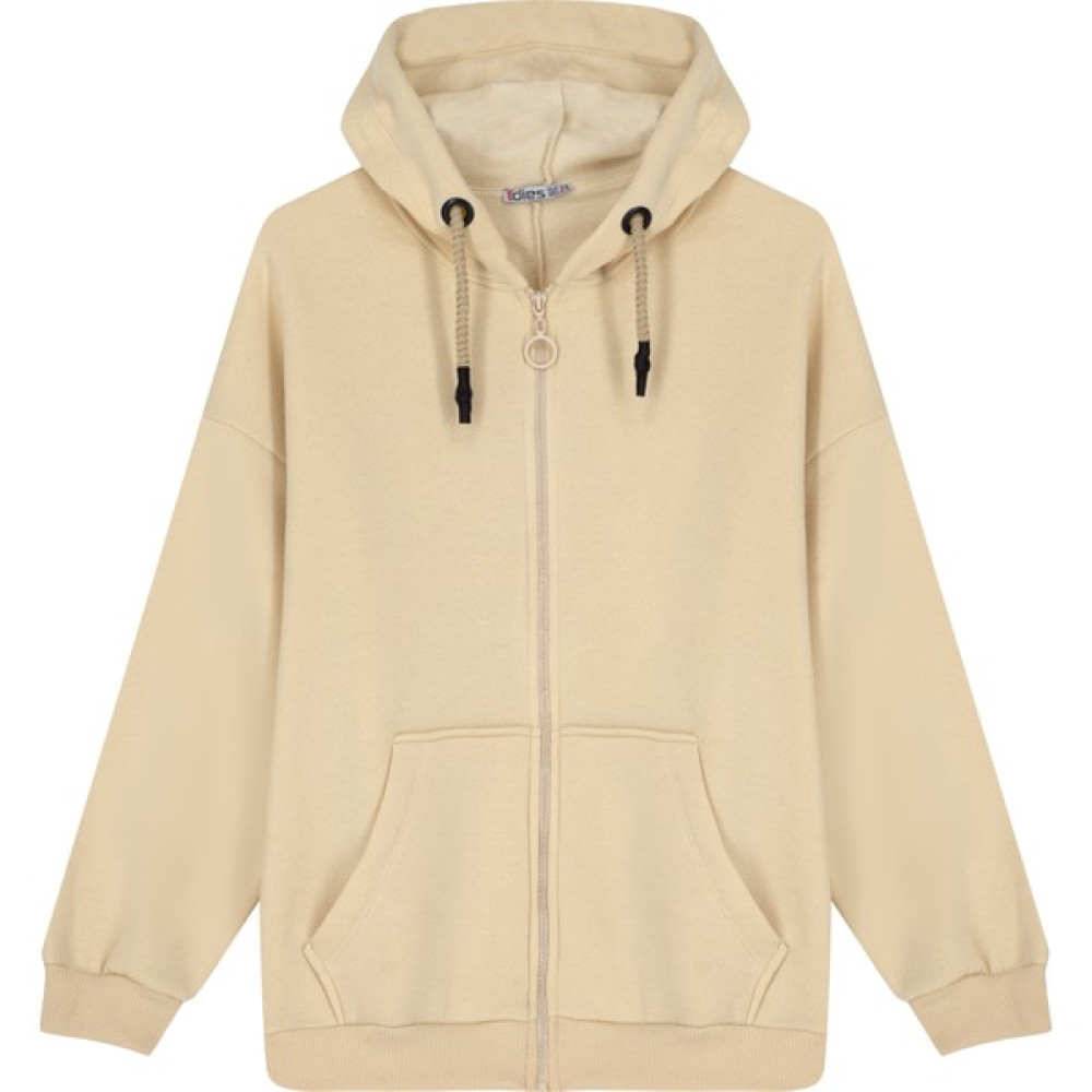 Rafinery Kadın Kapşonlu Fermuarlı 3iplik Şardonlu Sweatshırt 69289 20820 Bayan Sweatshirt Fiyatı