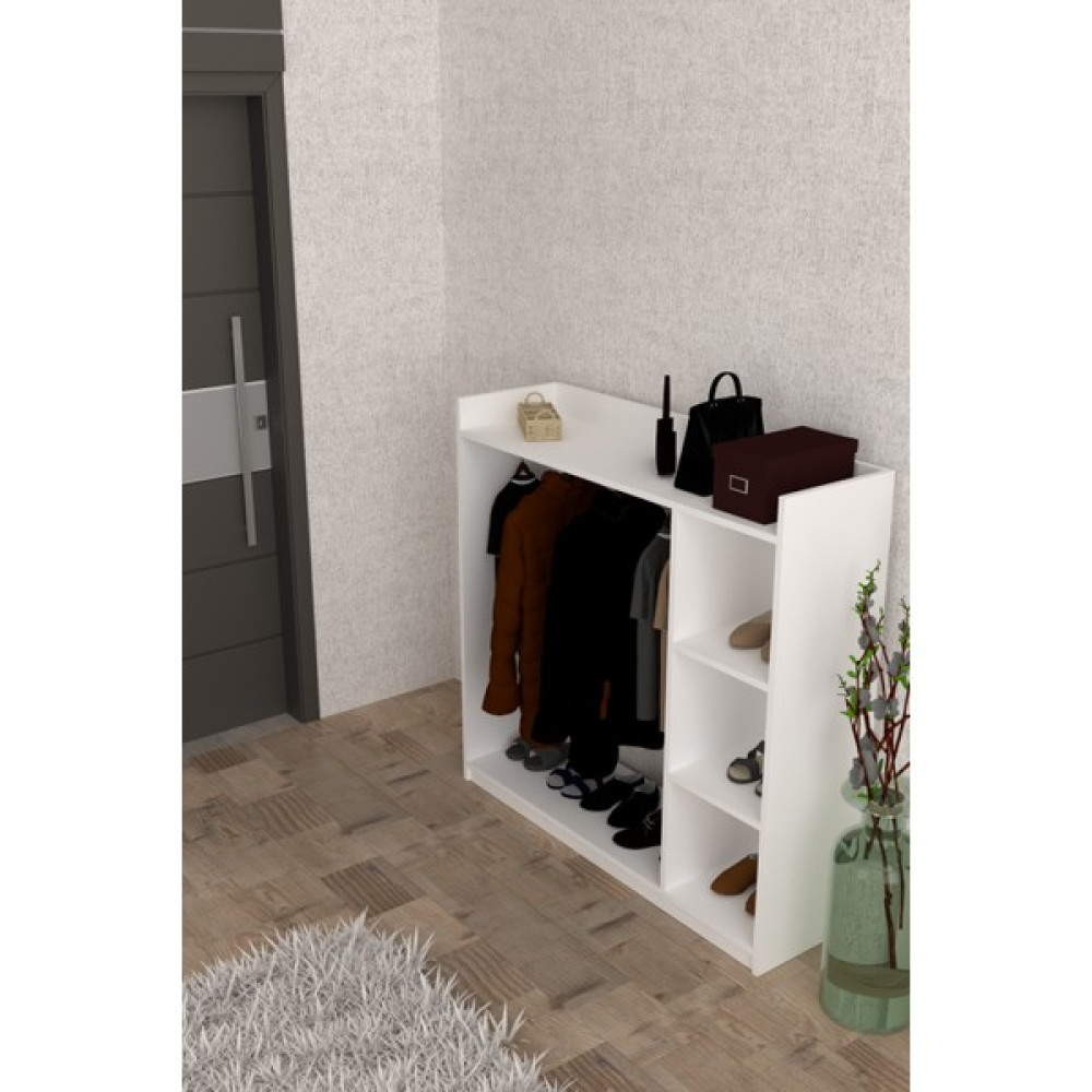Raflı Elbise Dolabı Askılık Vestiyer Portmanto Gardrop & Dolap Fiyatı
