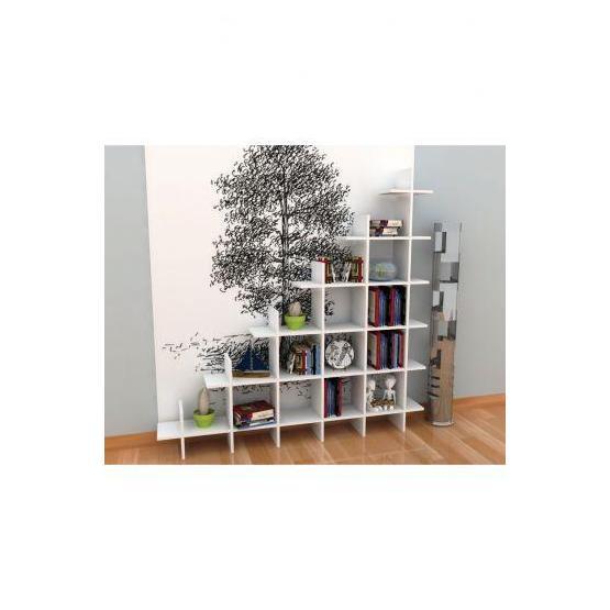 Rafline Puzzle Beyaz Kitaplık