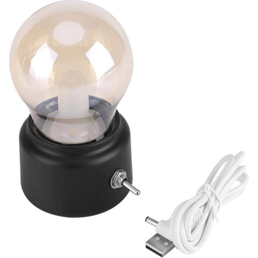 Raguso Yaratıcı Retro Gece Lambası USB Şarj Edilebilir LED Masa Lambası Enerji Tasarrufu Lamba Dekoratif Lamba Başucu Masa Lambası (É »è²) (Yurt Dı... Gece Lambası Fiyatı