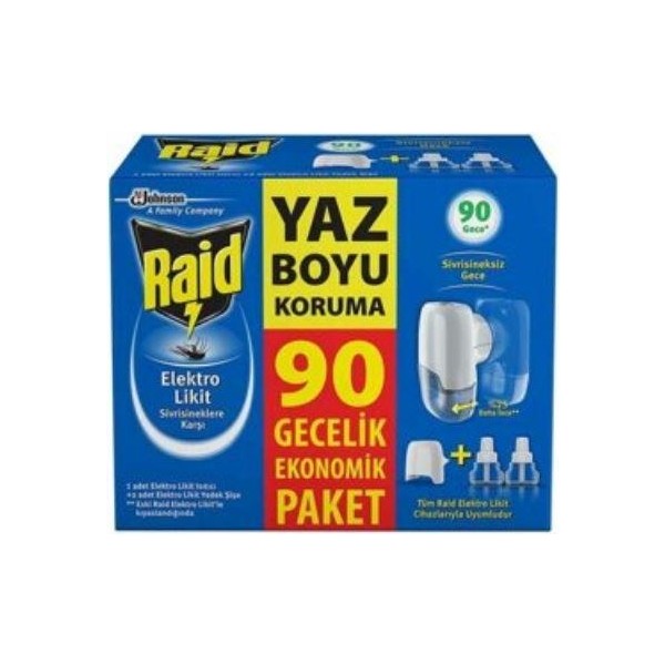 Raid Elektro Likit Beyaz Renkli 90 Gece Ekonomik Paket Etkili Koruma Sağlayan Ürün Diğer Fiyatı