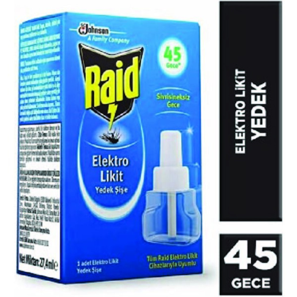 Raid Elektro Likit Yedek 45 Gece Sinek-Kene-Haşere Kovucu Fiyatı