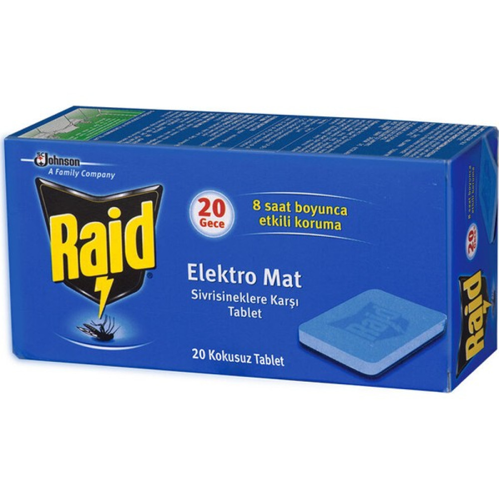 Raid Elektro Mat Tablet Sinek-Kene-Haşere Kovucu Fiyatı