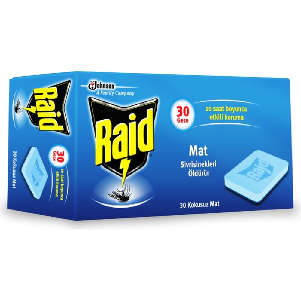 Raid Elektromat Mat Tablet 30'lu Sinek-Kene-Haşere Kovucu Fiyatı