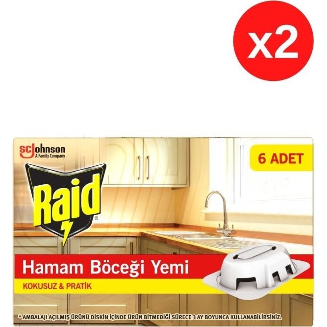 Raid Hamam Böceği Yemi - 12 Adet Diğer Fiyatı