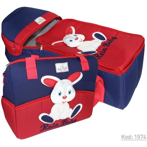 Rain Baby Kabartma Tavşanlı Kırmızı Bebek Taşıma Seti K1574 Bebek Oyun Parkı & Beşikleri Fiyatı