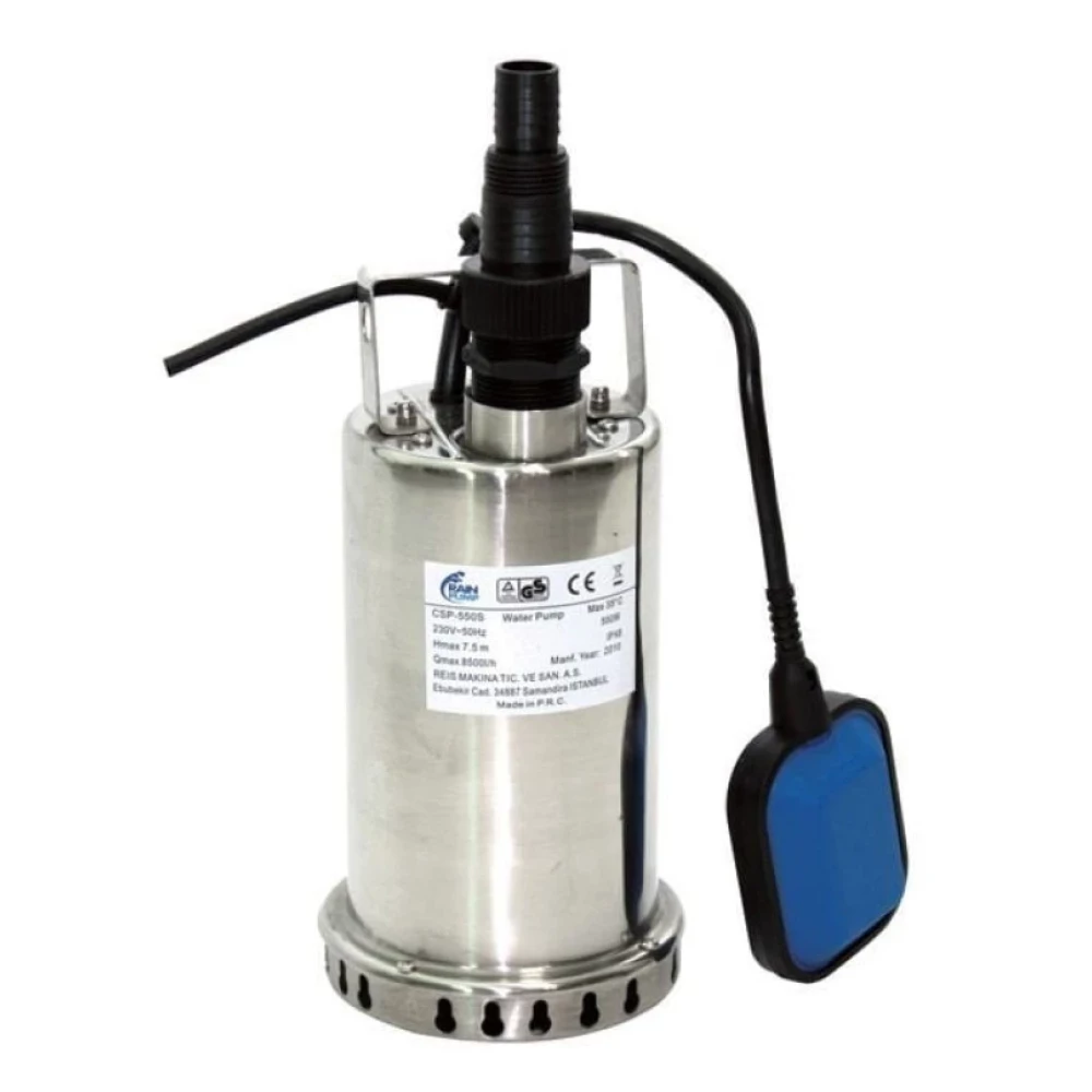 Rain Pump 550W Paslanmaz Govdeli Temiz Su Drenaj Pompasi // Csp 550S Dalgıç Pompası Fiyatı