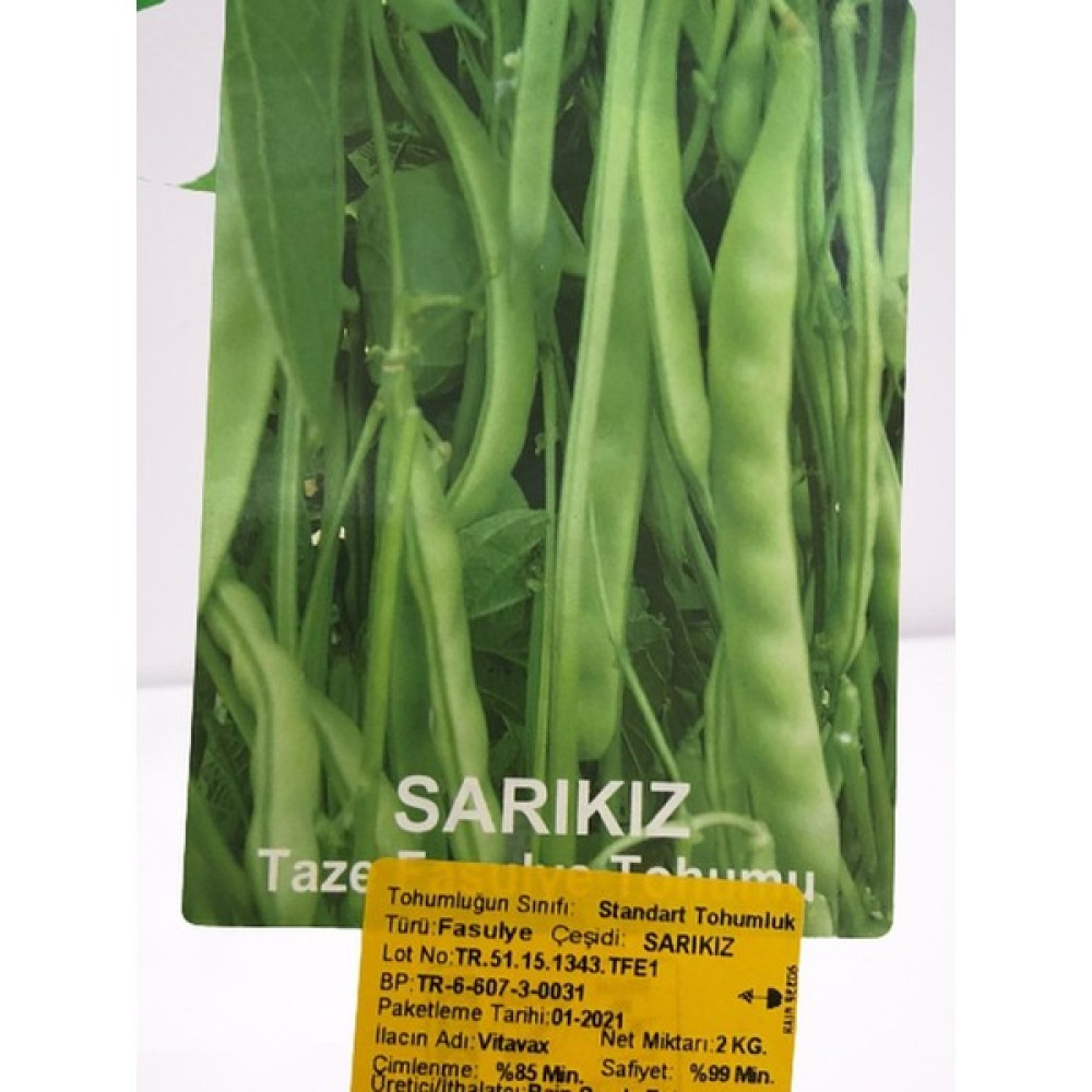 Rain Seeds Sarıkız Fasulye Tohumu 2 kg Tohum Fiyatı