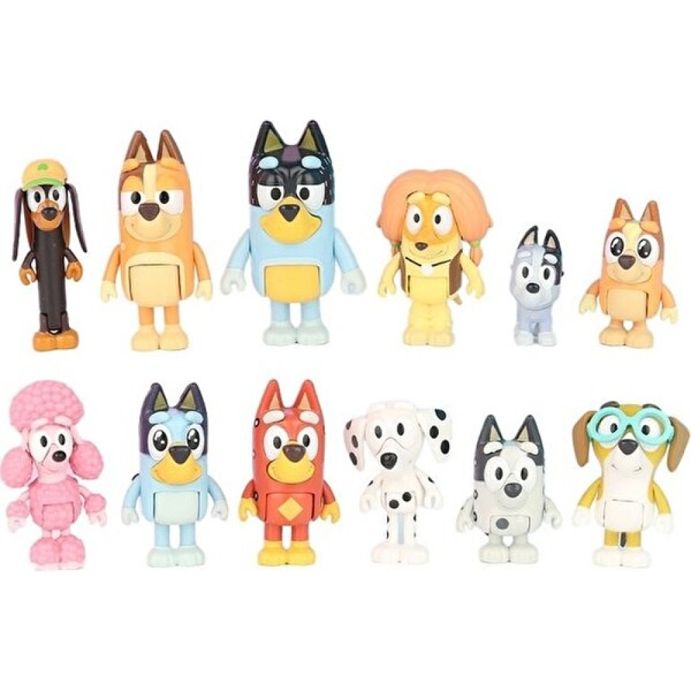 Rajarm Shopping 12'li Bluey Friends Collie Oyuncak Seti (Yurt Dışından) Oyun Seti Fiyatı
