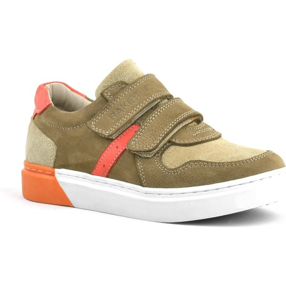 Rakerplus Hakiki Deri Kum Rengi Cırtlı Erkek Çocuk Sneaker Erkek Çocuk Günlük Ayakkabısı Fiyatı