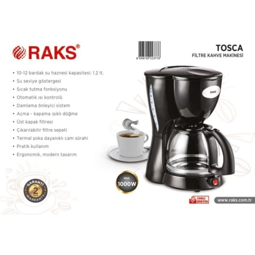 Raks Tosca Filtre Kahve Makinesi - Ahşap Oto Boyaları Fiyatı