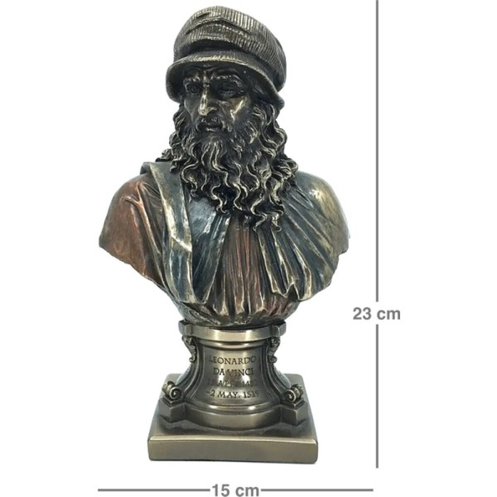 Rakun Home Leonardo Da Vinci Büst Biblo - Bronz Biblo Fiyatı
