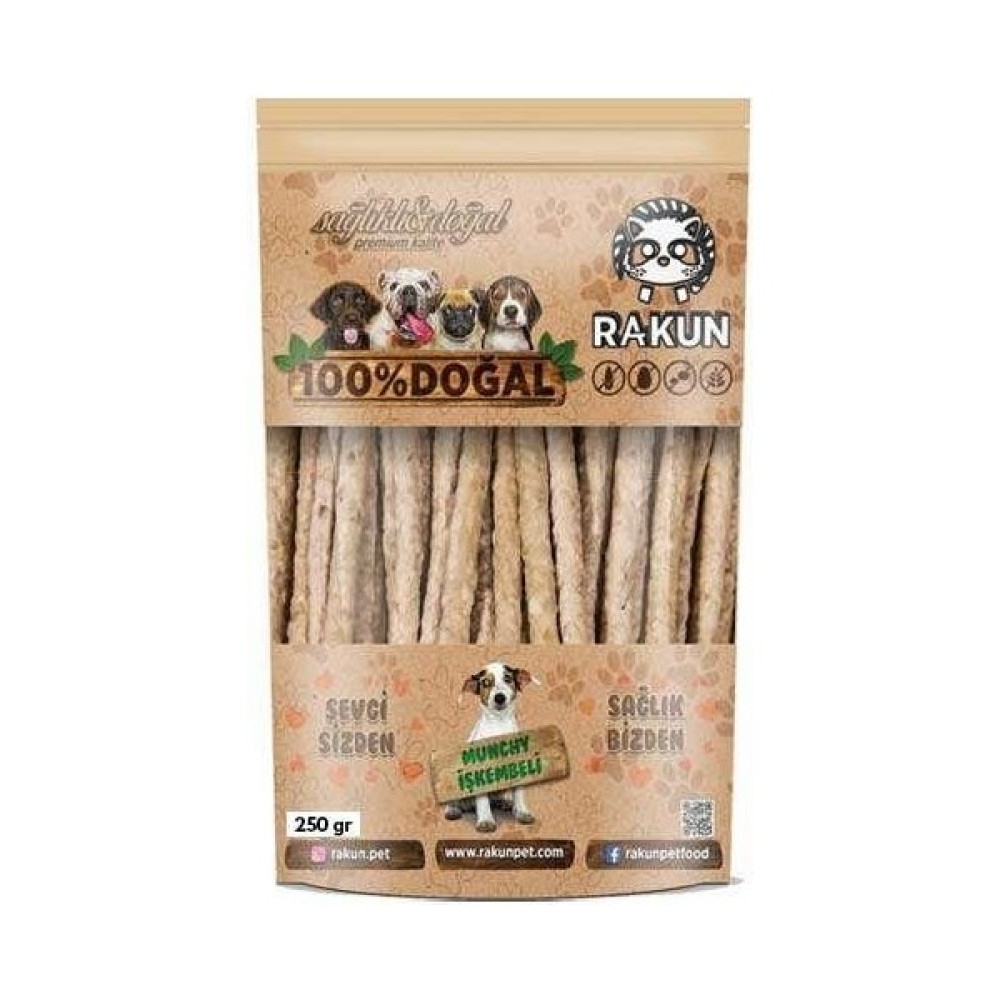 Rakun Kurutulmuş Işkembeli Munchy Sticks Köpek Ödülü 250 gr Evcil Hayvan Ürünleri Fiyatı