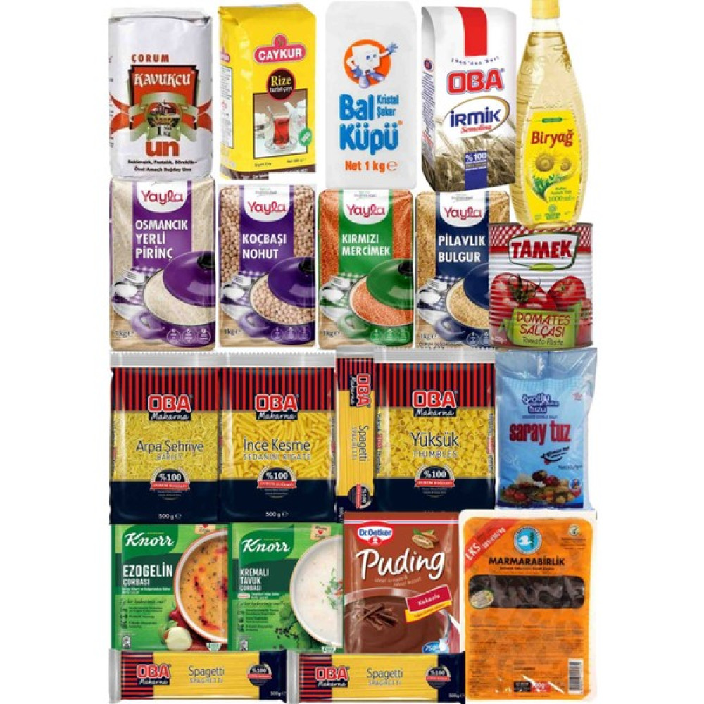 Ramazan Paketi Kumanya Yardım Gıda Erzak Kolisi Lüks Paket 21 Parça Ürün Oto Boyaları Fiyatı