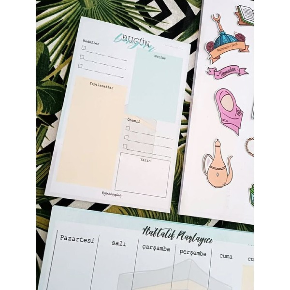 Ramazan Seti Etiket Sticker Defter Set Masaüstü Planlayıcı Not Defteri & Bloknot Fiyatı