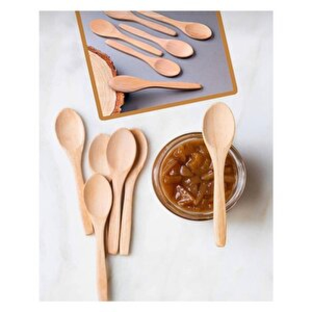 Ramdet 17 Cm Mini Ahşap Kaşık 6'lı Ahşap Mini Ölçek Şekerlik Bal Kaşığı Baharat Kaşığı Çatal / Kaşık / Bıçak Takımları Fiyatı