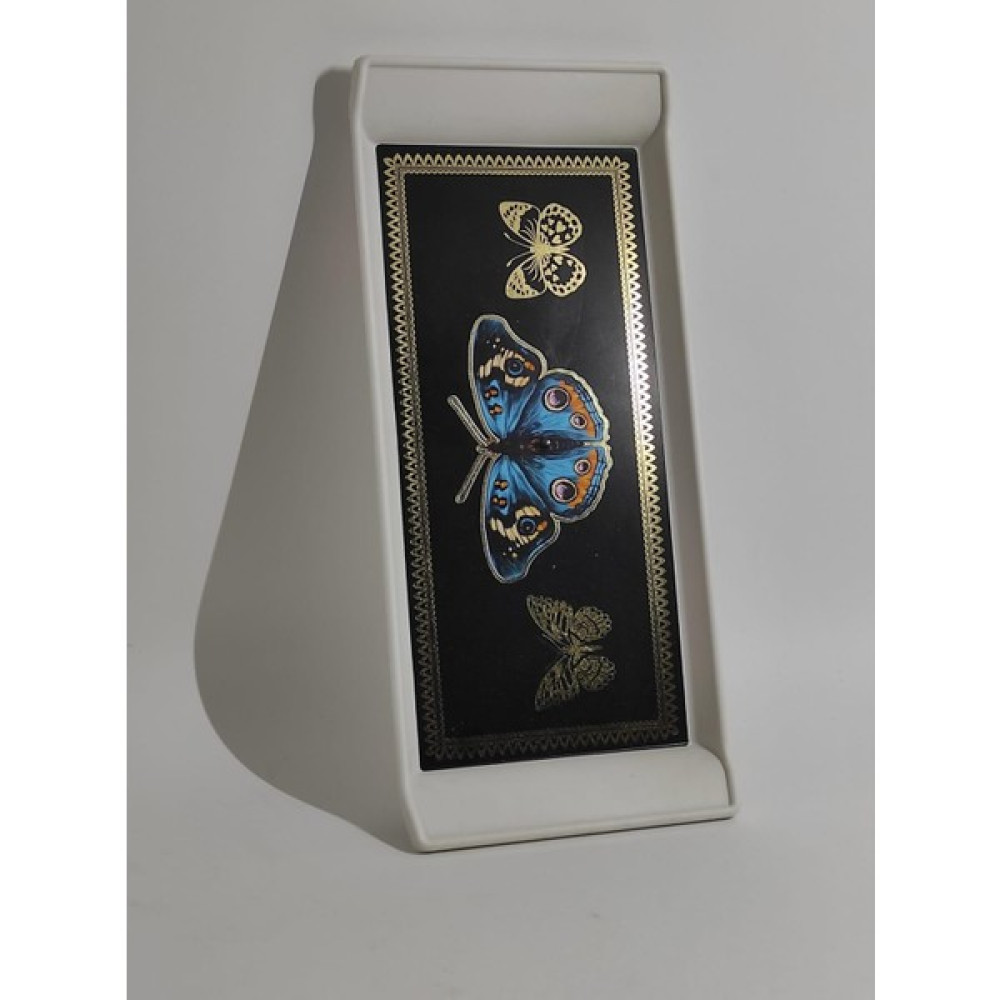 Ramdet Modern Ethnic Kelebek Desenli Pleksi Küçük Boy Servis Sunum Tepsisi 29*13 cm Çay Kahve Tepsisi - Renk - Siyah Servis Tepsisi Fiyatı