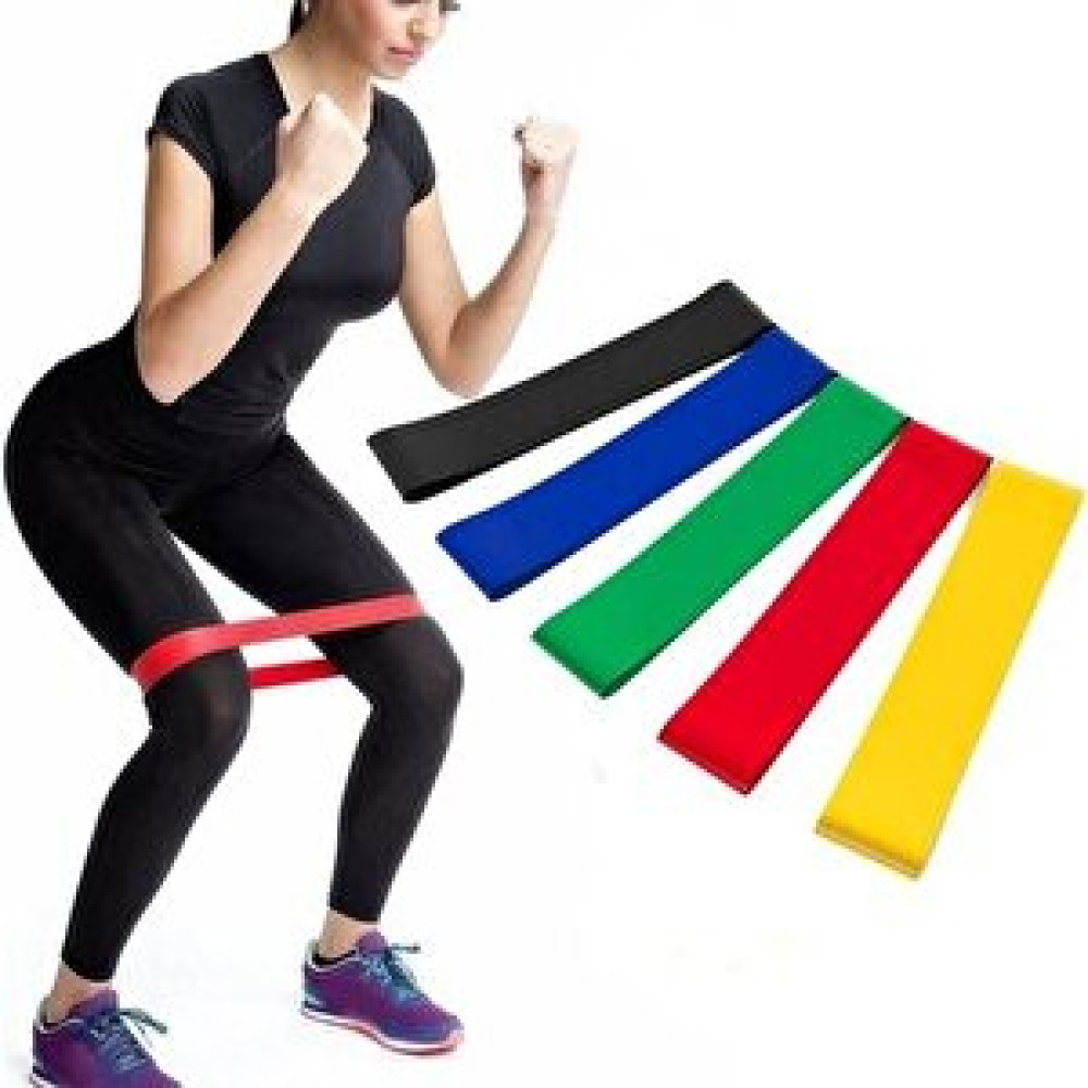 Ramdet Nakres 5 Kademeli Squat Bant Kas Germe Kalça Egzersiz Direnç Lastiği Plates Fitness Direnç Lastiği 5'li Set Direnç Lastiği Fiyatı