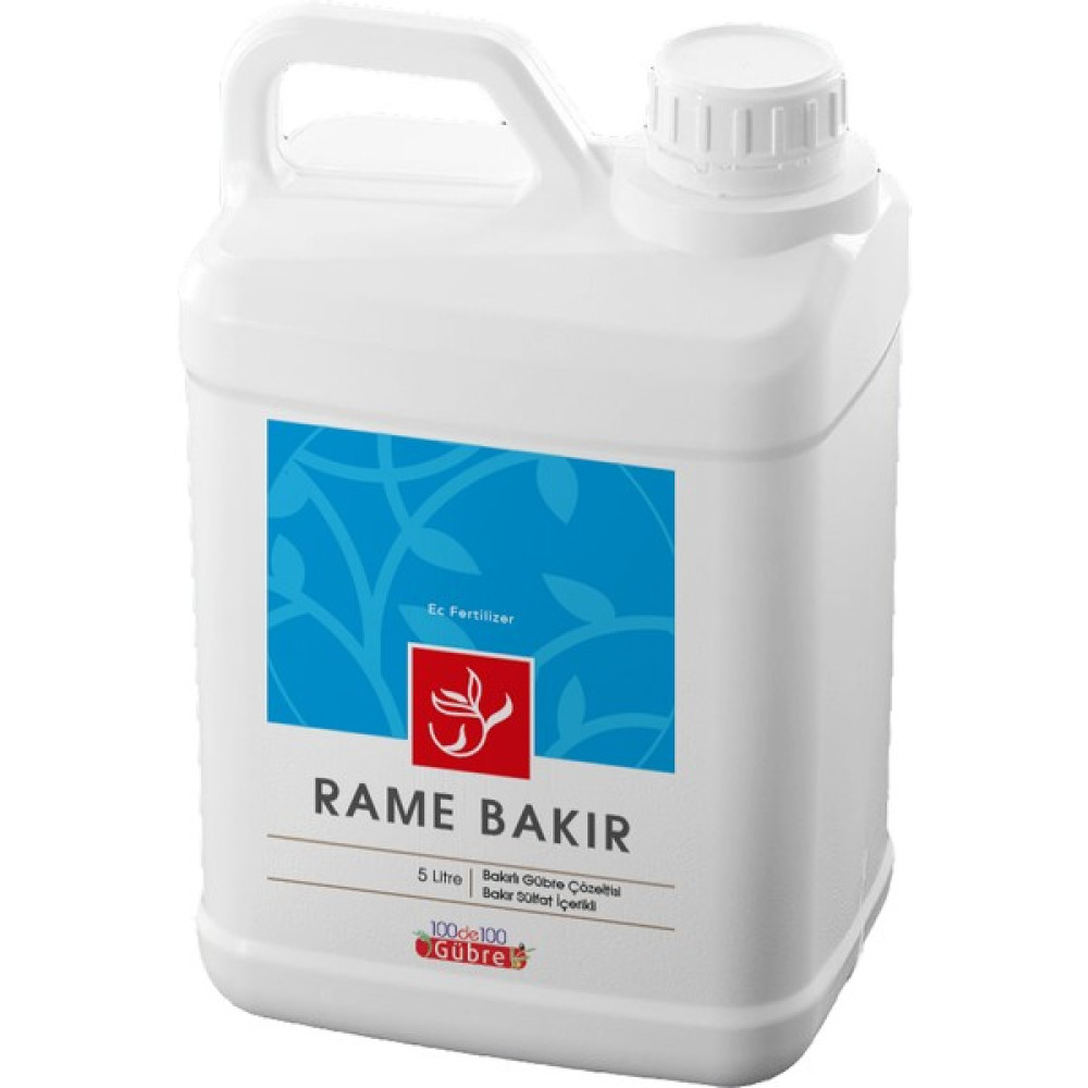 RAME BAKIR Bakırlı Sülfat Çözeltisi (Bakır Sülfat) 5 Lt Gübre Fiyatı