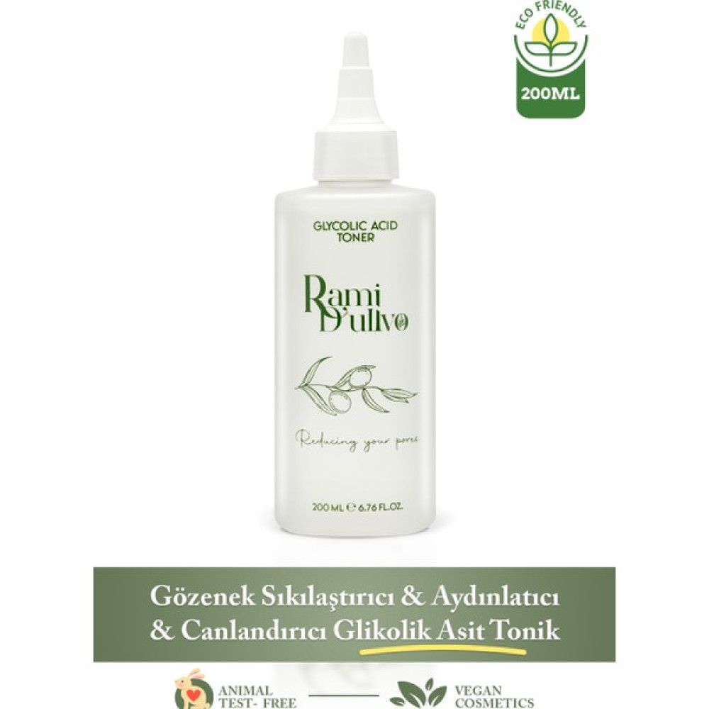 Rami D'ulivo Gözenek Sıkılaştırıcı & Aydınlatıcı & Canlandırıcı Glikolik Asit Tonik Cilt Temizleme ve Peeling Fiyatı
