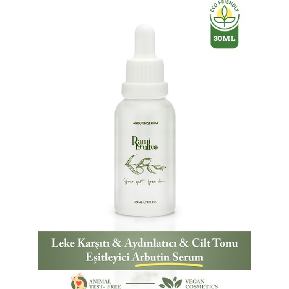 Rami D'ulivo Leke Karşıtı & Aydınlatıcı & Cilt Tonu Eşitleyici Arbutin Serum (Alpha Arbutin 2% + Hyaluronic Acid) Leke Kremi Fiyatı