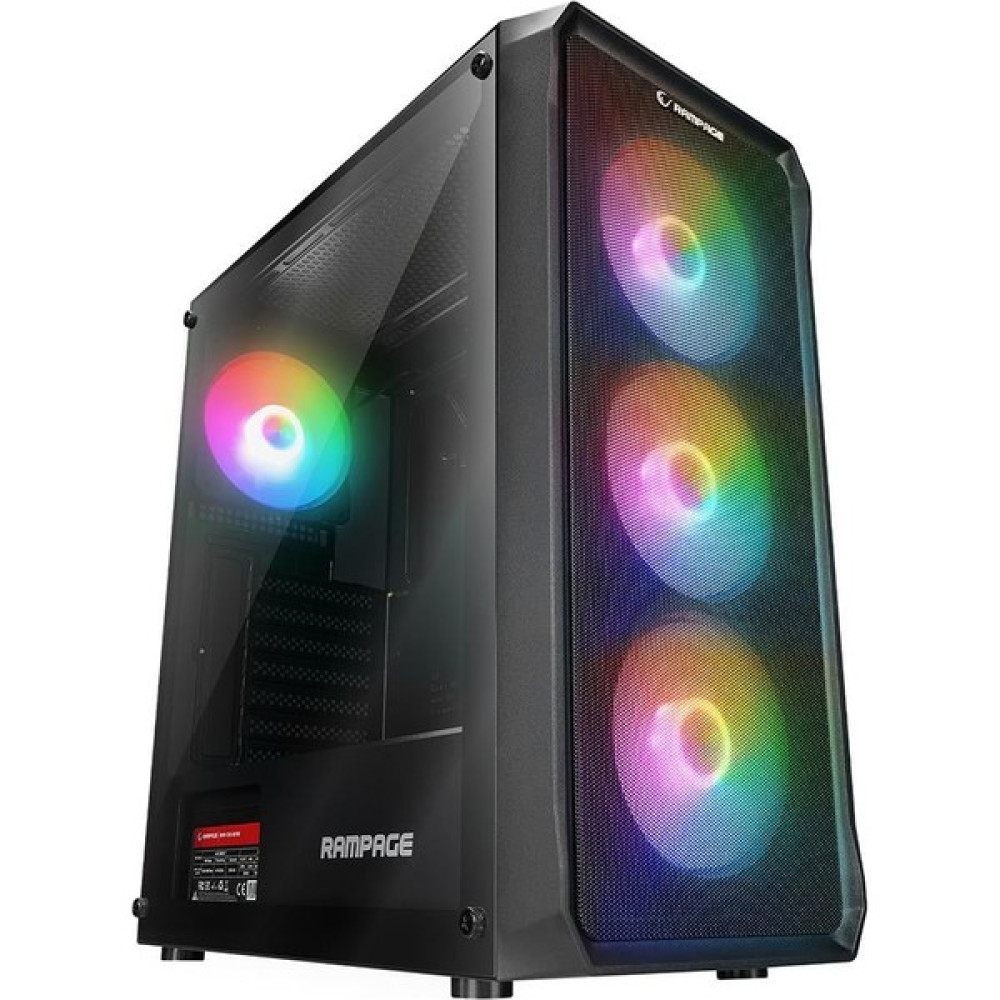 Rampage Compact 4X120MM Rgb Fanlı 750W 80PLUS Bronze Midt Atx Gamıng Kasa PC Kasaları Fiyatı