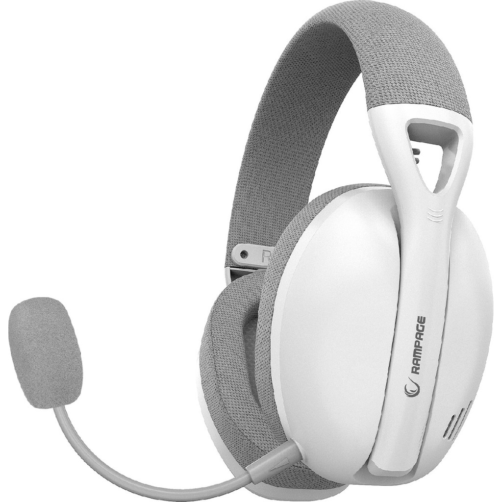 Rampage Crack Beyaz/gri 2.4ghz Usb + Bluetooth Kablosuz Mikrofonlu Profesyonel Gaming Oyuncu Kulaklığı 7.1 Oyuncu Kulaklıkları Fiyatı