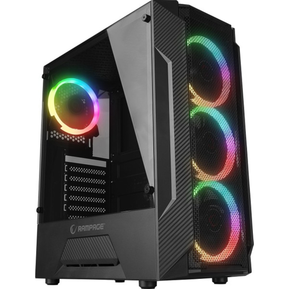 Rampage Fusıon 650W 80+ Bronze Temperli Camlı 4*rainbow Fanlı Gaming Oyuncu Kasası PC Kasaları Fiyatı