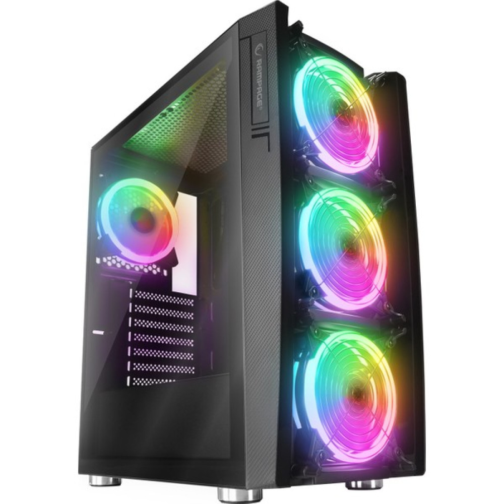 Rampage Hacker 650W 80+ Bronze Siyah 4*rgb Auto Fan Atx Mid-T Gaming Oyuncu Kasası PC Kasaları Fiyatı