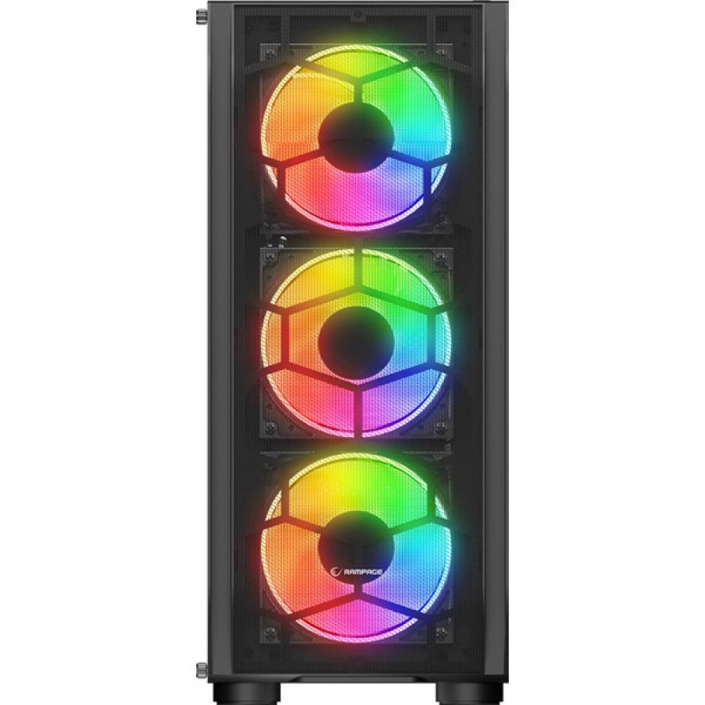 Rampage Hollow 650W 80+ 4*12CM Argb Fan+Kontrolcü Temperli Camlı Mid-T Gaming Oyuncu Kasası PC Kasaları Fiyatı