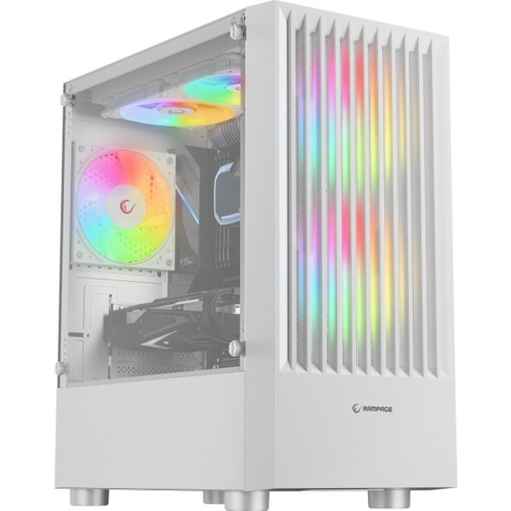 Rampage Lyra Mesh Temperli Camlı Beyaz 3* 12CM Rgb Fan M-Atx Mini-T Gaming Oyuncu Kasası PC Kasaları Fiyatı