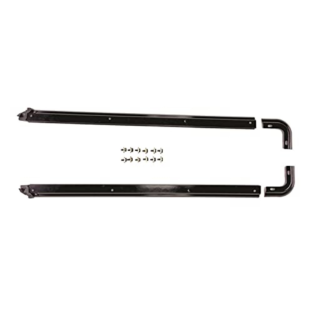 RAMPAGE PRODUCTS Tub Rail Kit for Jeep Wrangler YJ | Black, Machined | 69997 | Fits 1987-1995 Jeep Wrangler YJ