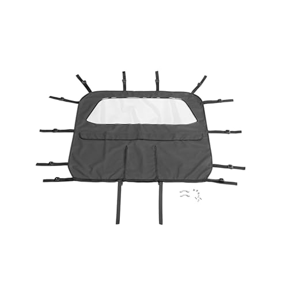 RAMPAGE PRODUCTS Windbreaker for Jeep CJ/Wrangler YJ/TJ | Black Diamond | 90035R | Fits 1980-2006 Jeep CJ, Wrangler YJ & TJ