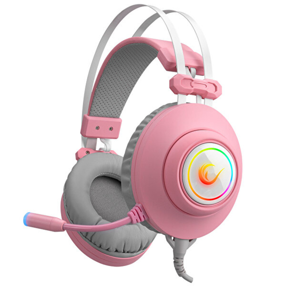 Rampage Rm-K1 Pulsar USB 7.1 Surround-Titreşim RGB Işık Efektli Mikrofonlu Pembe Oyuncu Kulaklığı Oyuncu Kulaklıkları Fiyatı