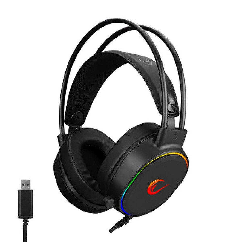Rampage Rogue USB 7.1 RGB Ledli Gaming Esnek Mikrofonlu Siyah Oyuncu Kulaklığı Oyuncu Kulaklıkları Fiyatı