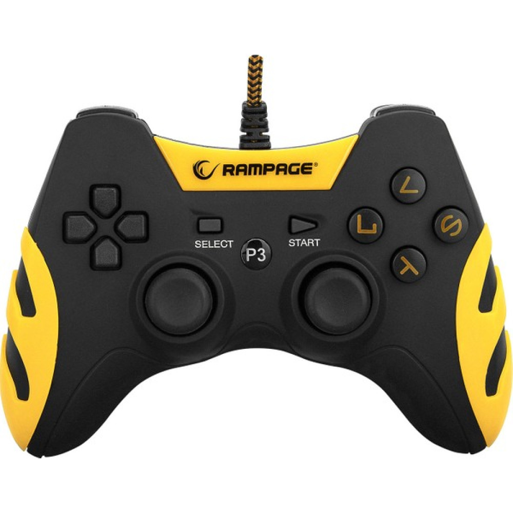 Rampage SG-R218 PS3/ PC X INPUT Sarı Renk USB 1.8m Hasır Kablolu Oyun Kolu Joypad Konsol Aksesuarları Fiyatı