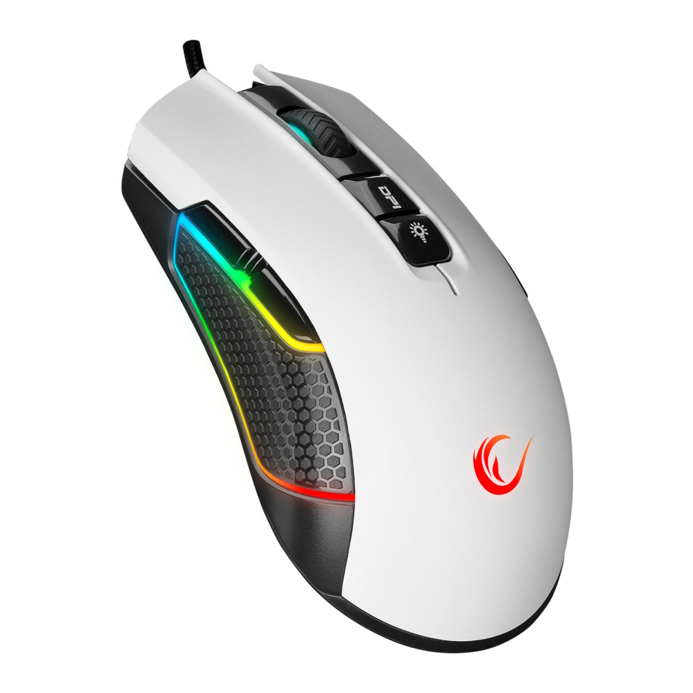 Rampage SMX-R600 PYTHON Beyaz 12400dpi Gaming Oyuncu Mouse Makrolu Mouse RGB Örgü Kablo 9TUŞLU Oyuncu Mouse Fiyatı