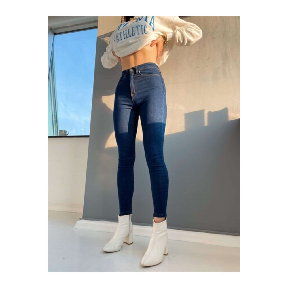 Ramrod Kadın Lalin Solmayan Lacivert Süper Skinny Toparlayıcı Jean Kot Pantolon 26 Beden Bayan Jeans / Kot Pantolon Fiyatı