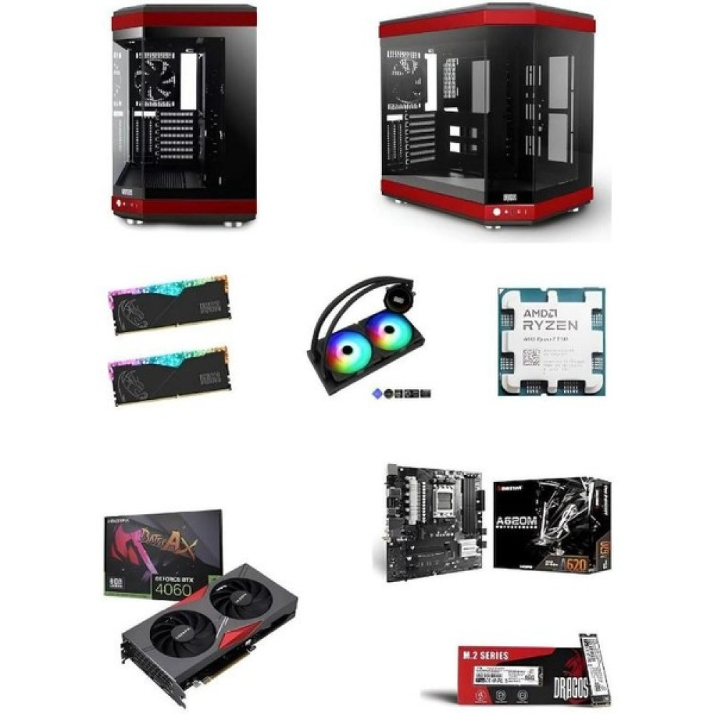 Ramtech DRG2102 Ryzen 7 7700 / Rtx 4060 / 32GB Rbg Ram / 1tb M2 / 240MM Sıvı Sğt Masaüstü Oyun Bilgisayarı - Yok - Siyah Oto Boyaları Fiyatı