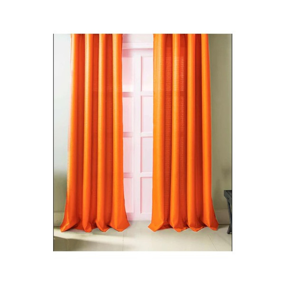 Ran Perde Çocuk Odası Düz Parlak Fon Perde - Turuncu - Pilesiz -R811141 - 150 x 260 cm Fon Perde Fiyatı