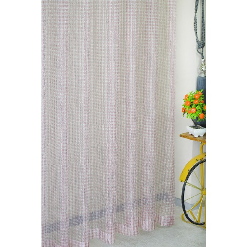 Ran Perde Düz Dökümlü File Tül Perde - Pudra Pembe- Pileli Dikim - 1e2,5 Pile - PDR123 - Pembe - 200 x 260 cm Tül Perde Fiyatı