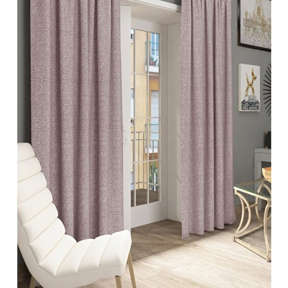 Ran Perde Modern Hasır Keten Fon Perde - Pilesiz Dikim - Pudra 847111 - 150 x 260 cm Fon Perde Fiyatı