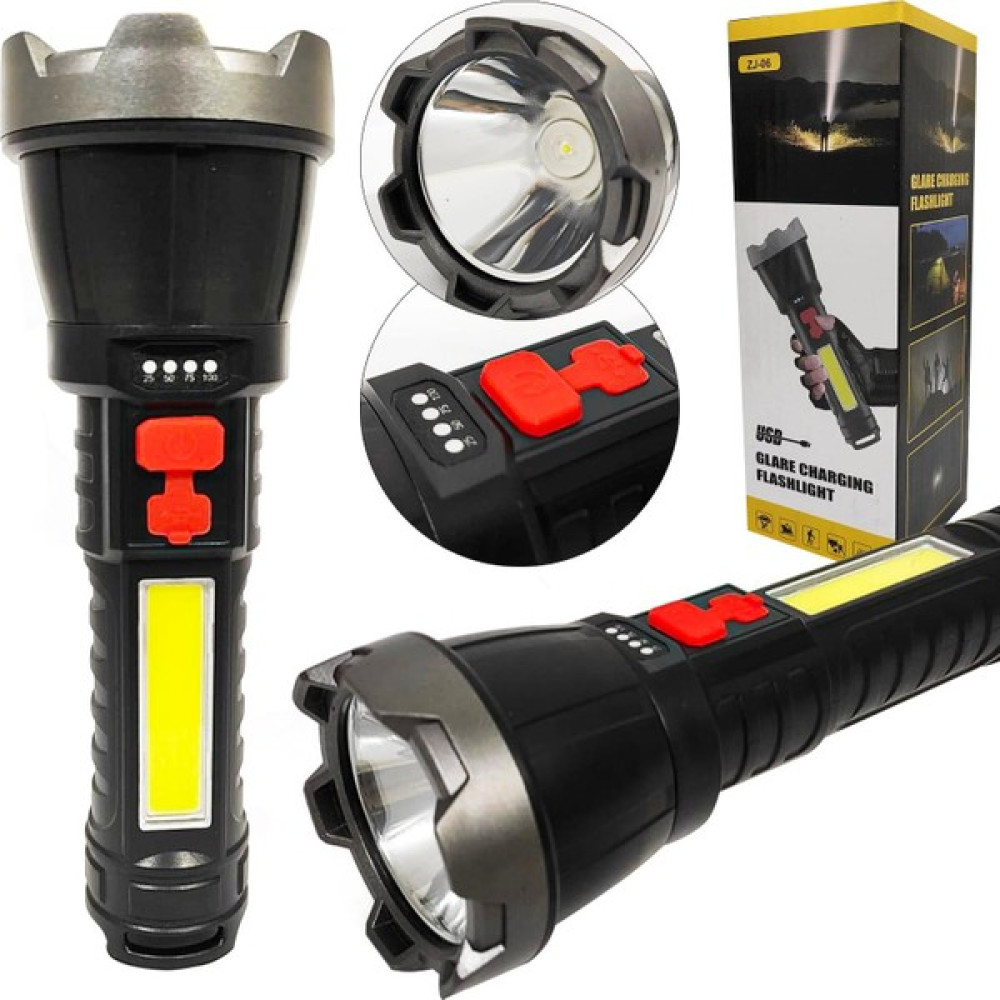 Ranchı Rc-06/zj-06 El Feneri+Cob LED Şarjlı - Siyah Oto Boyaları Fiyatı