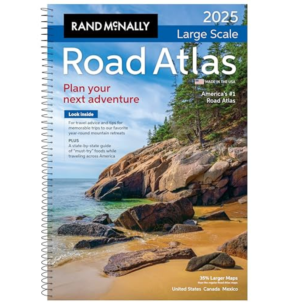 Rand McNally Large Scale Road Atlas 2025 Culture Books Fiyatı