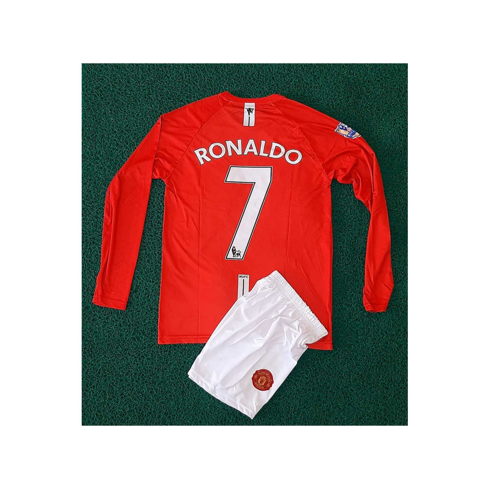 Rang store Manchester United 2008 Moscow Final Çocuk Ronaldo Uzun Kollu Forma İTHAL 8-9 Yaş Beden Erkek Forma Fiyatı