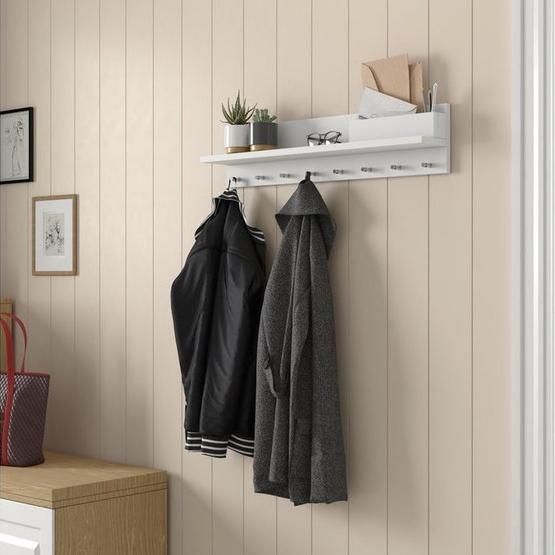 Rani P1 M1 Modern Duvar Askısı Portmanto Askılık Beyaz Vestiyer