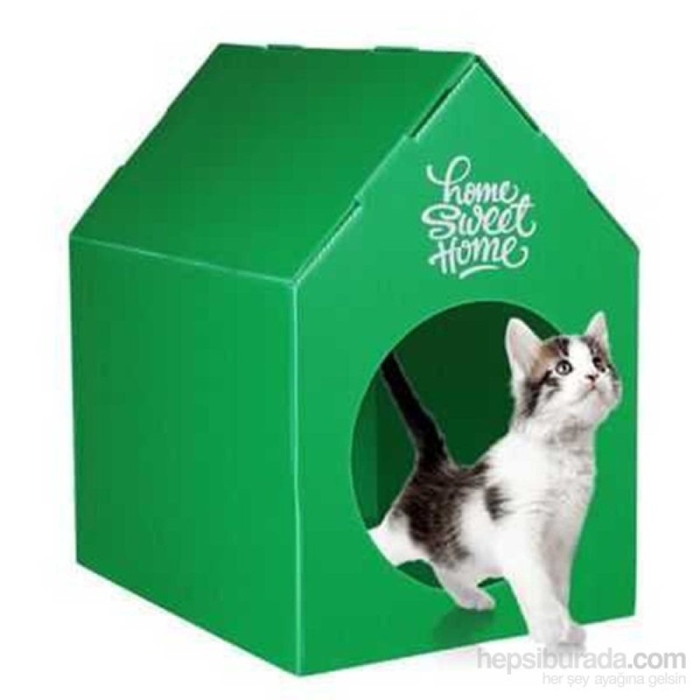 Ranna Home Sweet Home Su Geçirmez Kedi Evi - Yeşil Evcil Hayvan Ürünleri Fiyatı